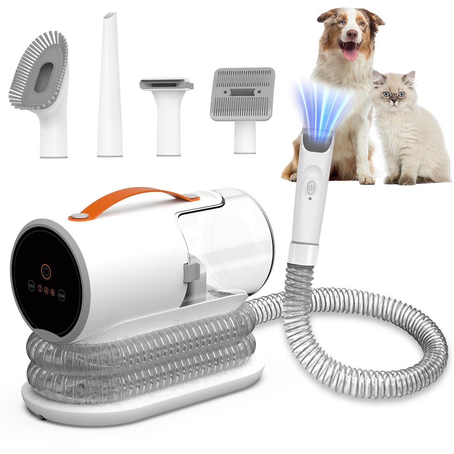 Pet intelligent beauty and grooming set is suitable for cleaning grooming and removing hair from cats and dogs of all sizes