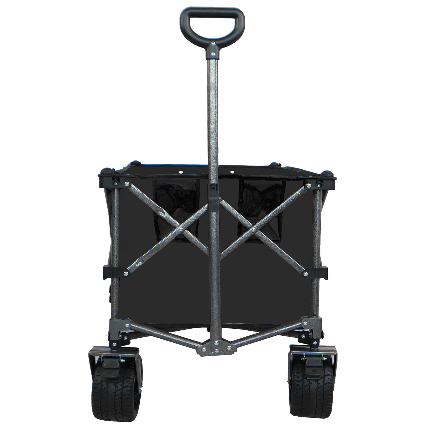 Collapsible Folding Wagon Push Pull Foldable Beach Wagon Cart