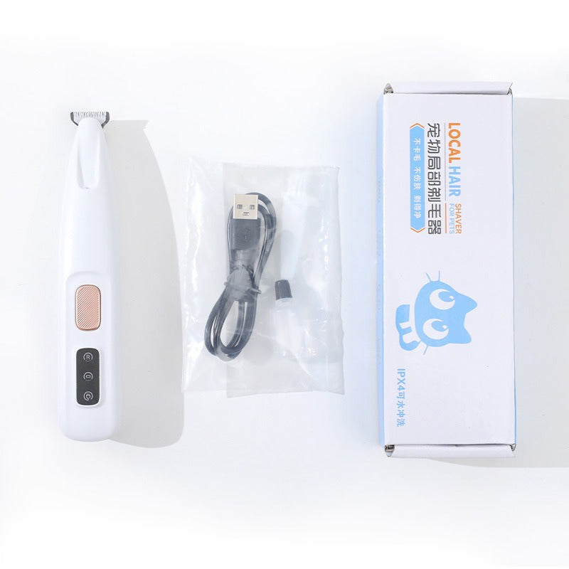 Pet hair foot hair LED pet shaver electric push shear tool pet supplies