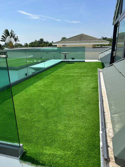 5FTX8FT outdoor artificial grass running blanket, thick and realistic fake grass roll with a pile height of 1.38 inches