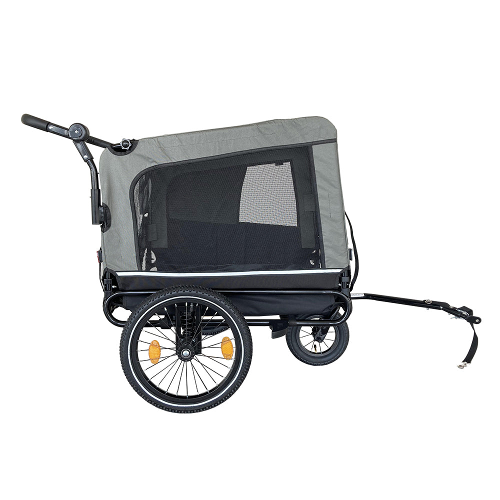 Outdoor Heavy Duty Foldable Utility Pet Stroller Dog Carriers Bicycle Trailer