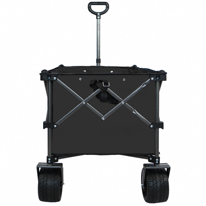 Collapsible Folding Wagon Push Pull Foldable Beach Wagon Cart