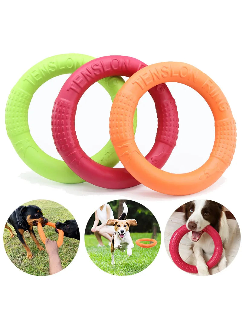 Dog Flying Disk Floating Water Pet Toys Dog Training Ring Interactive Toy Resistant Chewing for Small Medium Large Dogs