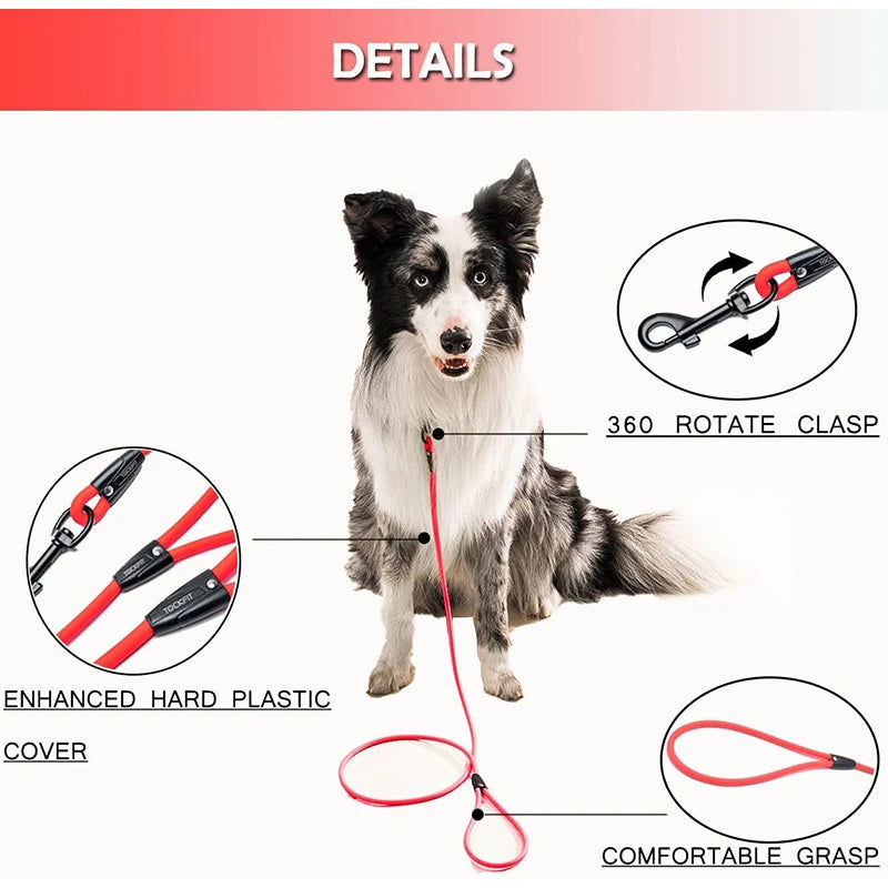 Dog Leash Long PVC Leashes Durable Training Recall Long Lead 1.5M 3M 6M 9M Great for Training Beach Yard Play