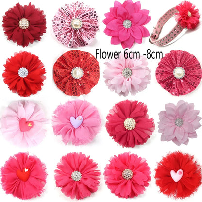 Bulk Flower-Collar Dog Accessories Dog Bow Tie Pet Dog Collar Accessories  Flower For Dog Collar Dog Flower Collar Accessory