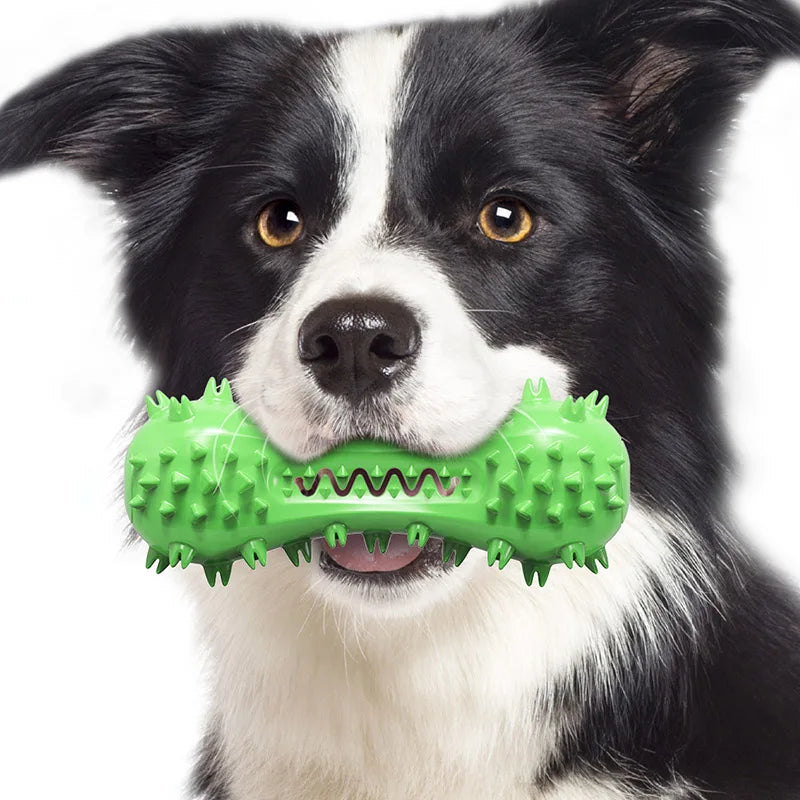 Pet Dog Toy Interactive Phonation dumbbell for Small Large Dogs Puppy Cat Chewing Toys Pet Tooth Cleaning Indestructible Article