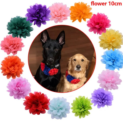 Bulk Flower-Collar Dog Accessories Dog Bow Tie Pet Dog Collar Accessories  Flower For Dog Collar Dog Flower Collar Accessory