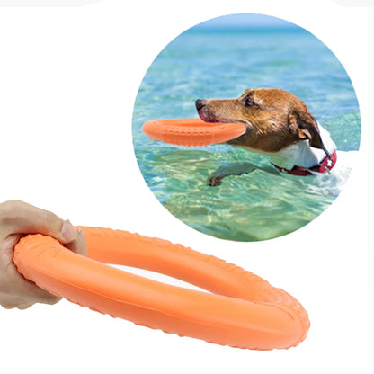 Dog Flying Disk Floating Water Pet Toys Dog Training Ring Interactive Toy Resistant Chewing for Small Medium Large Dogs