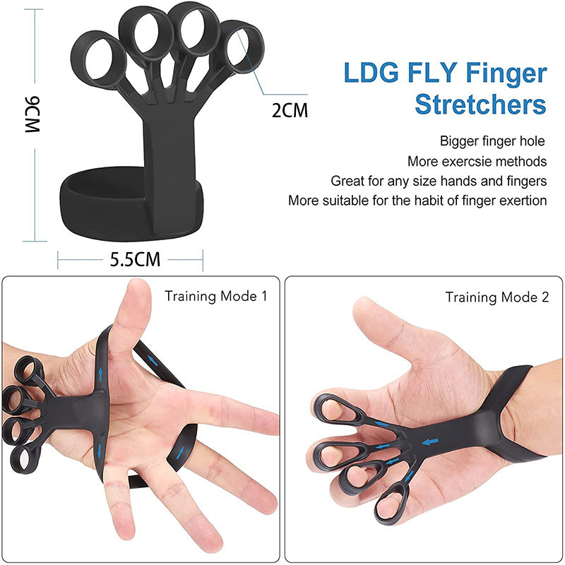 Silicone Grip Device Finger Exercise Stretcher Arthritis Hand Grip Trainer Strengthen Rehabilitation Training To Relieve Pain